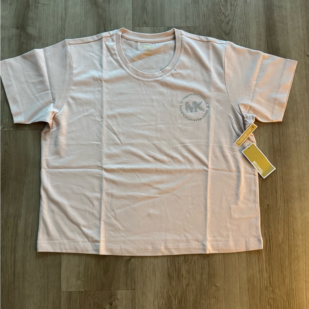 Michael Kors Light Pink Tee with Logo